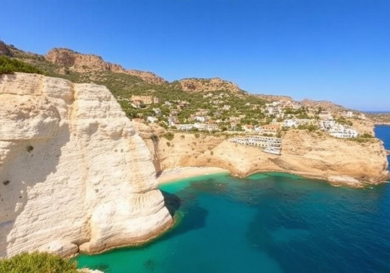 Costa Blanca coastline in Spain