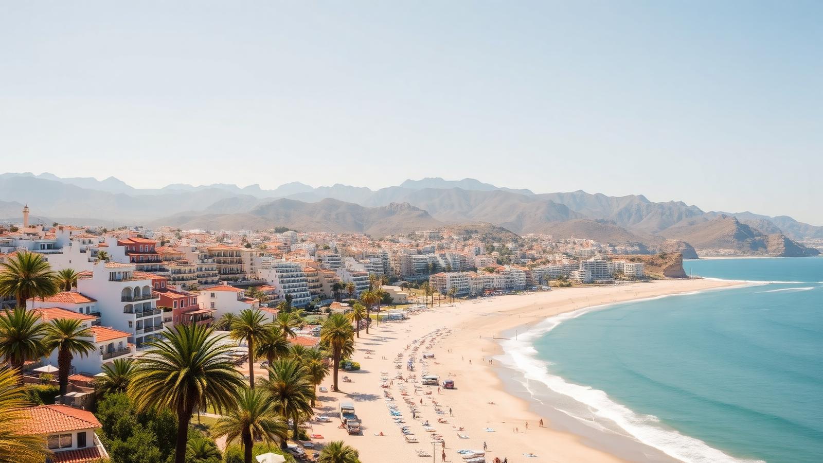 Costa del Sol coastline in Spain