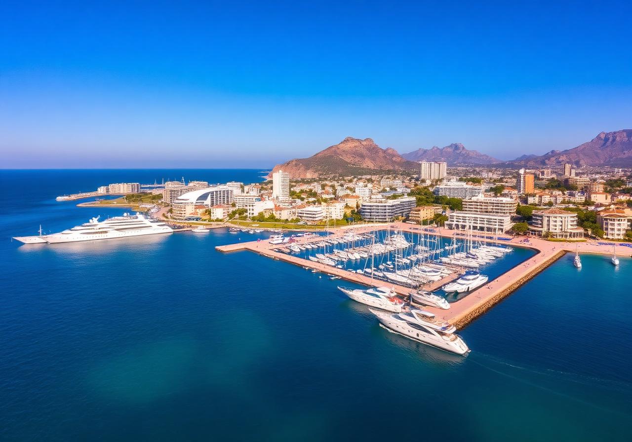 Costa del Sol coastline in Spain