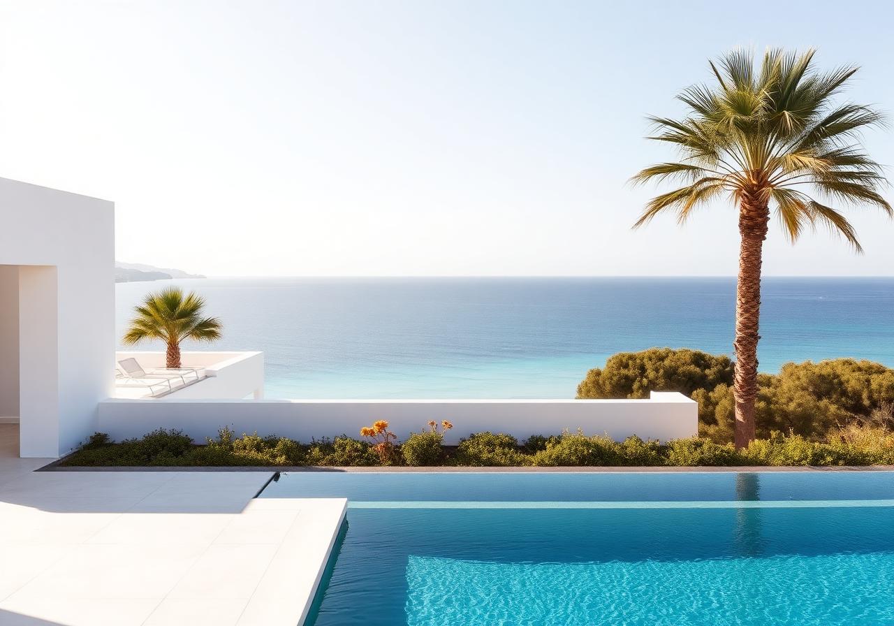Ibiza coastline in Spain
